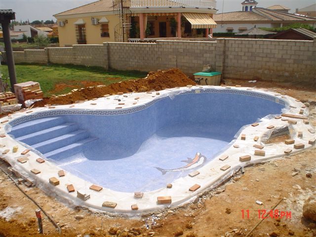 proceso de construcción de piscinas
